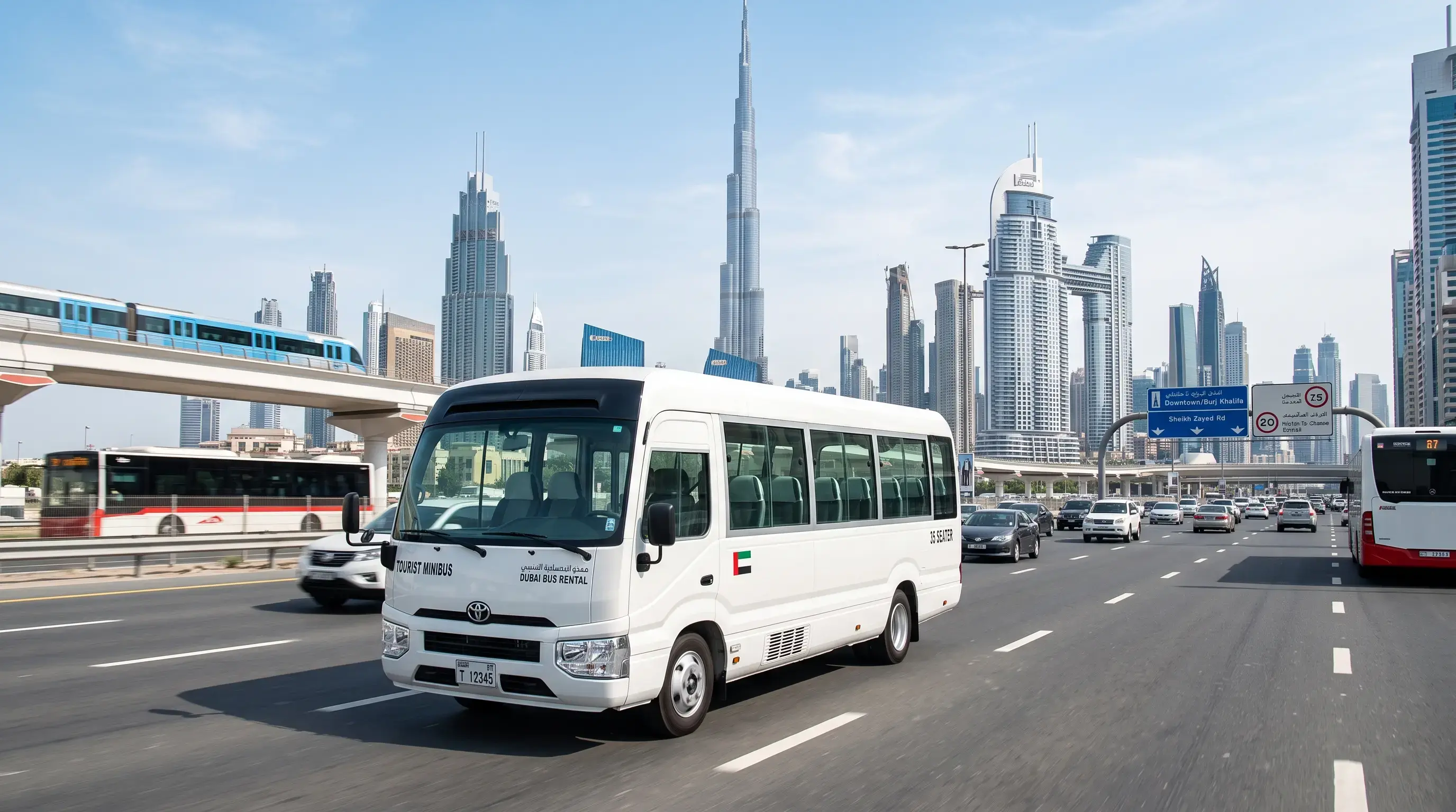35 Seater Bus Rental in Dubai