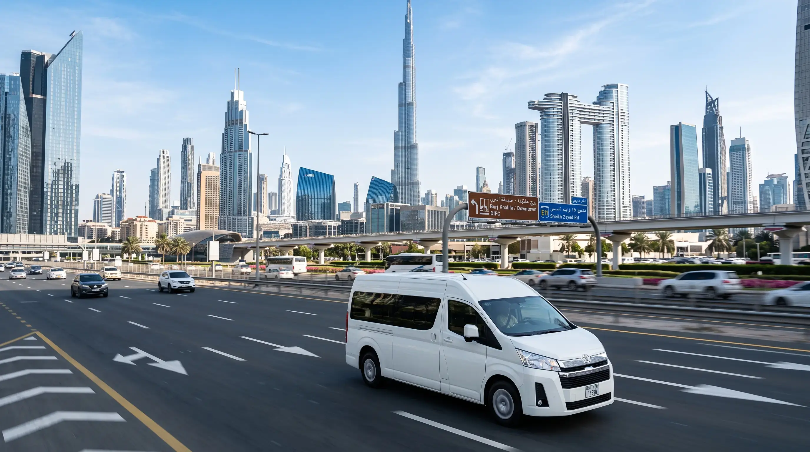 Rent 12 Seater Minivan in Dubai