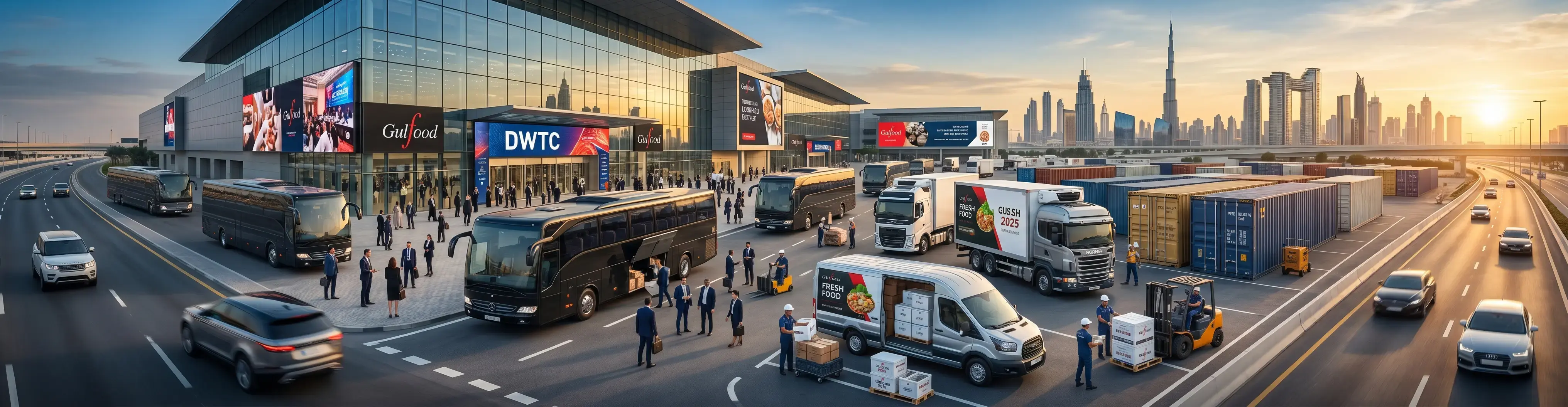 Gulfood in Dubai with Alkhan Transport
